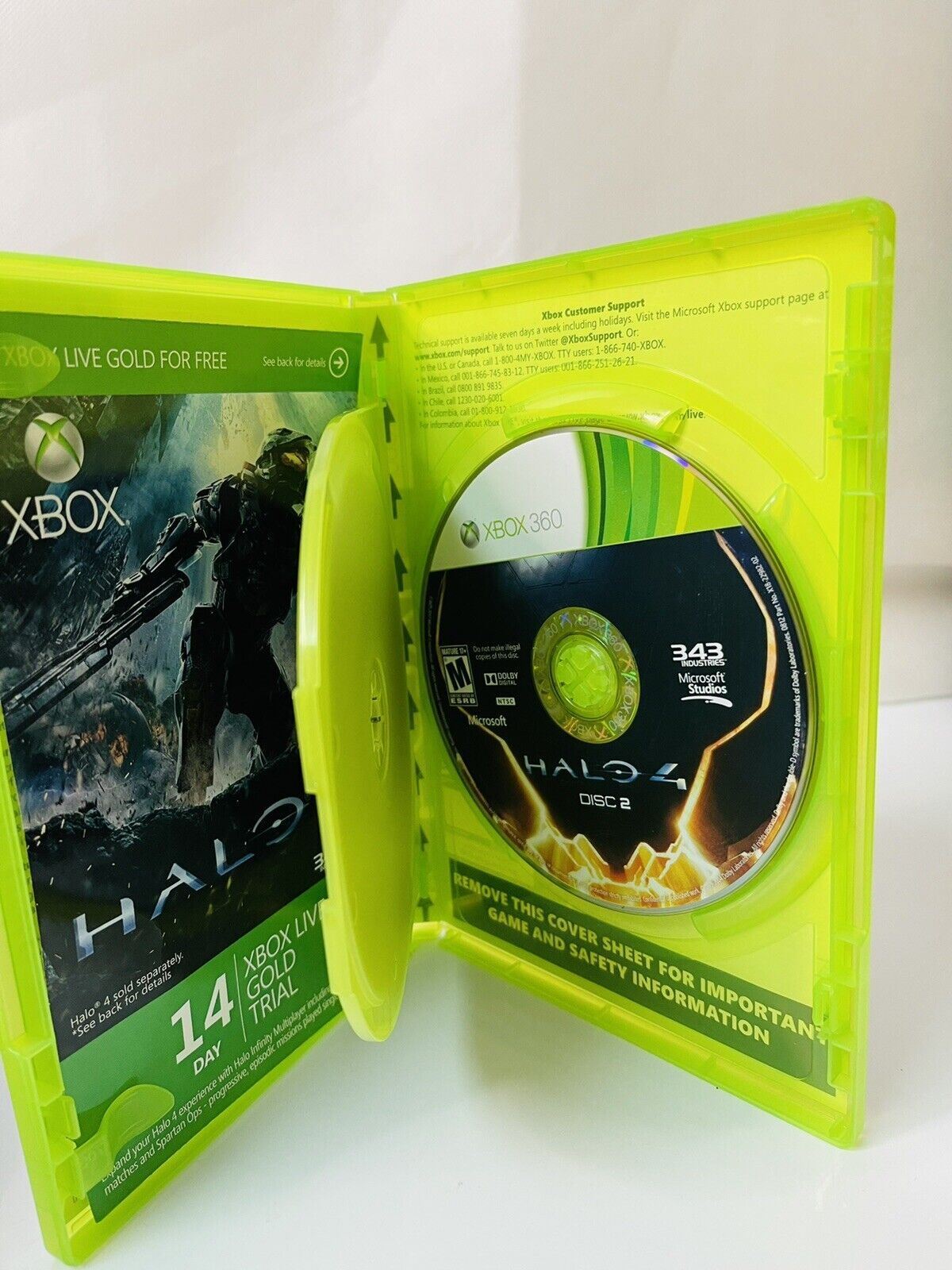 Xbox 360 Halo-4 (2-Game Discs) 2012 EXCELLENT CONDITIOKIDDIN {IN OROGINAL CASE}