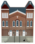 1995 The Cat's Meow Wooden St. Michael's Catholic Church Built 1857 Galena, IL.