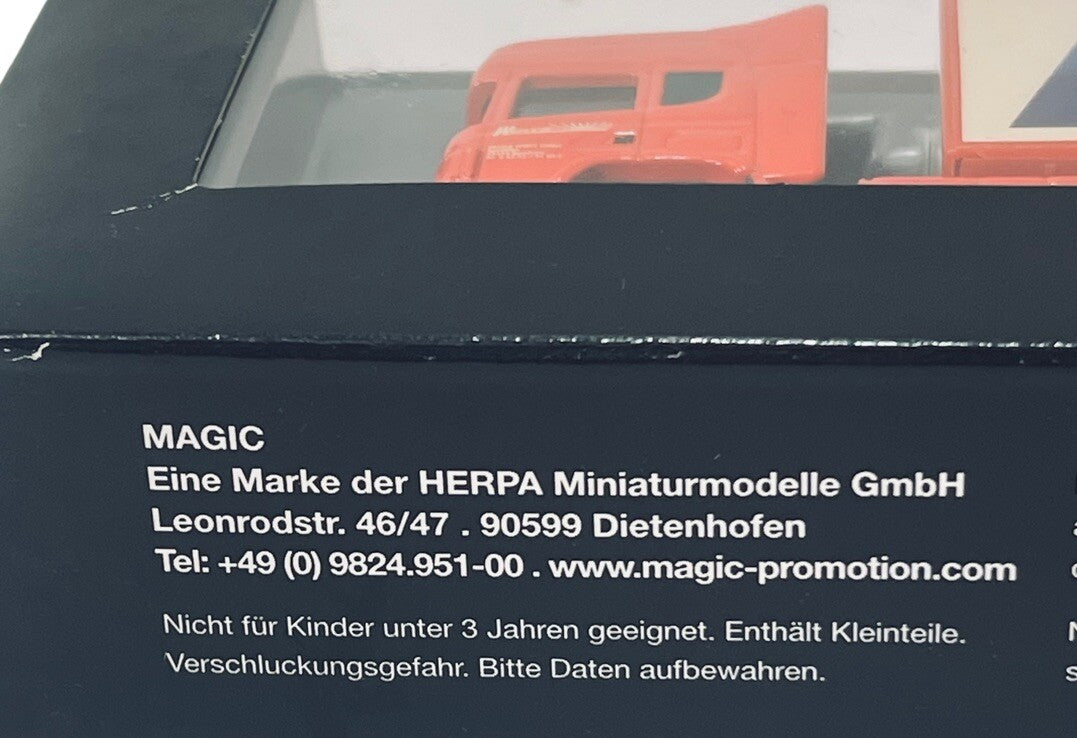 HERPA MAGIC SCANIA TRACTOR TRAILER TRUCK WIRTZ SPEDITION DIE-CAST SCALE 1:87