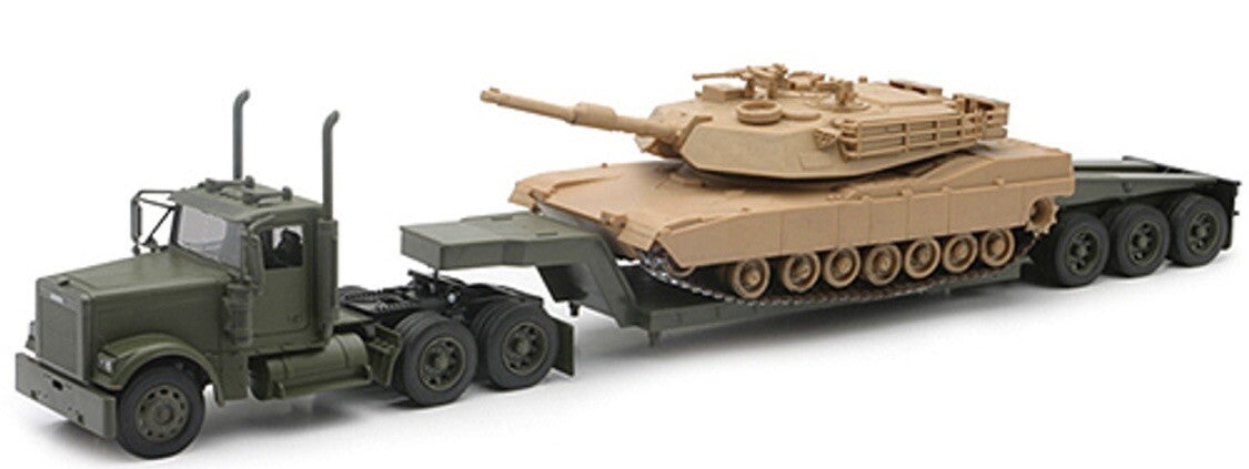 New Ray 1:32 Die Cast G-Gauge Military Freightliner Abrams Tank LongHauler