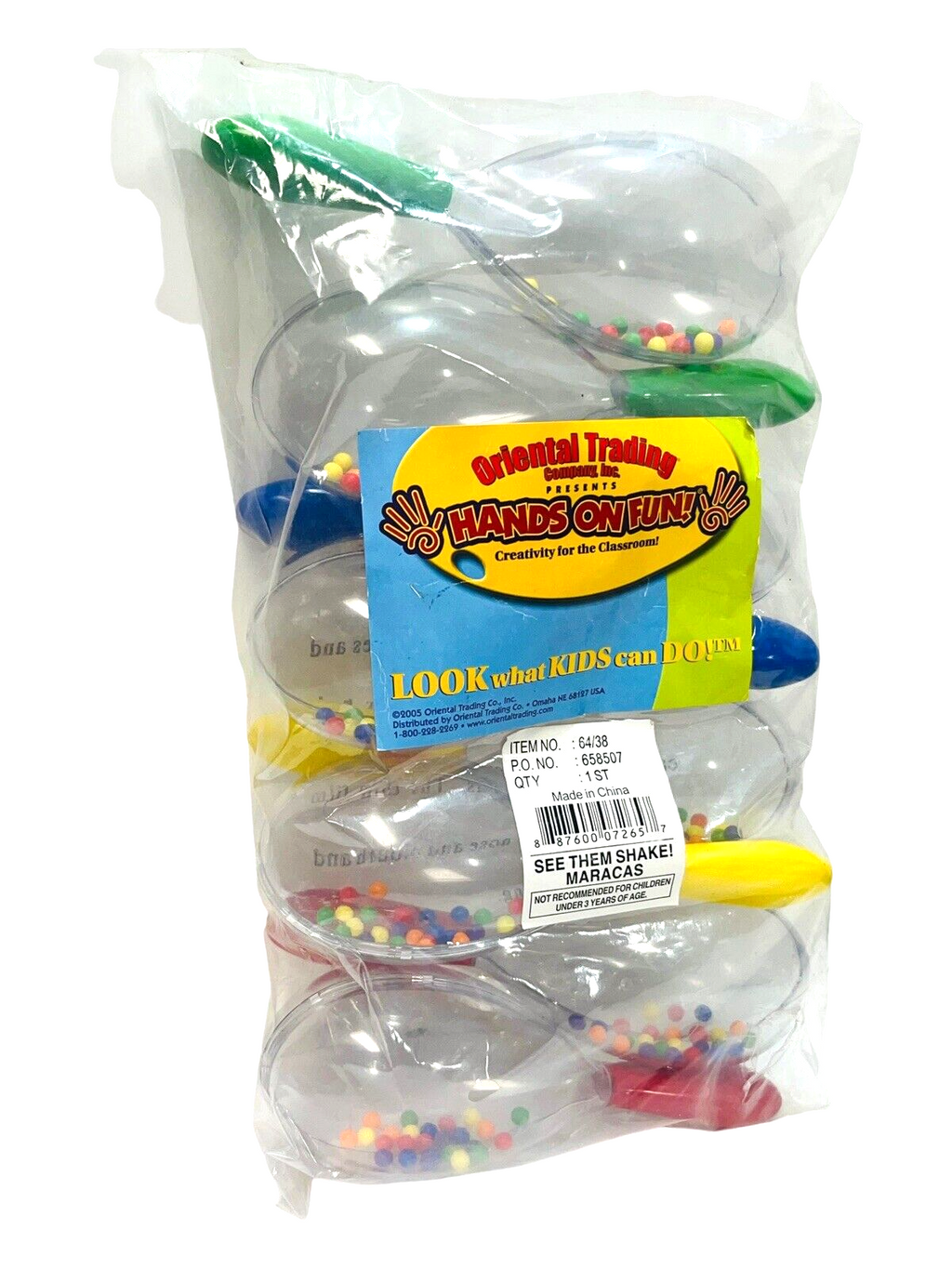Fiesta Handheld Shakers “HANDS ON FUN” Creativity for Home & Classroom-Maracas