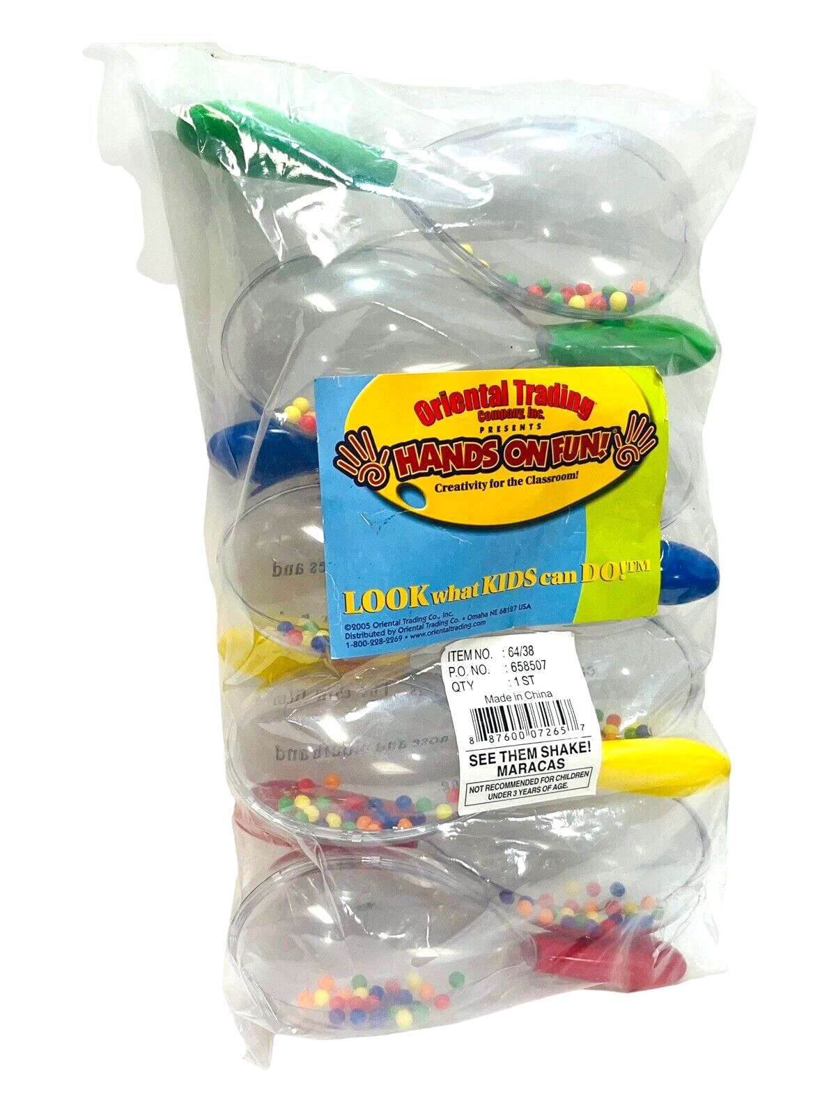 Fiesta Handheld Shakers “HANDS ON FUN” Creativity for Home & Classroom-Maracas