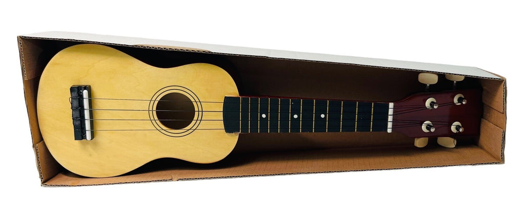 UKULELE with LANIKIA CO-UT DIGITAL TUNER & ACCESSIORIES - OAK & RED WOOD.