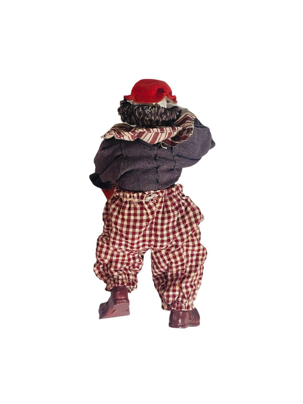 Musical Porcelain Circus Clown Doll Topsy 7” Tall ~ Turvies Collectible VANTAGE