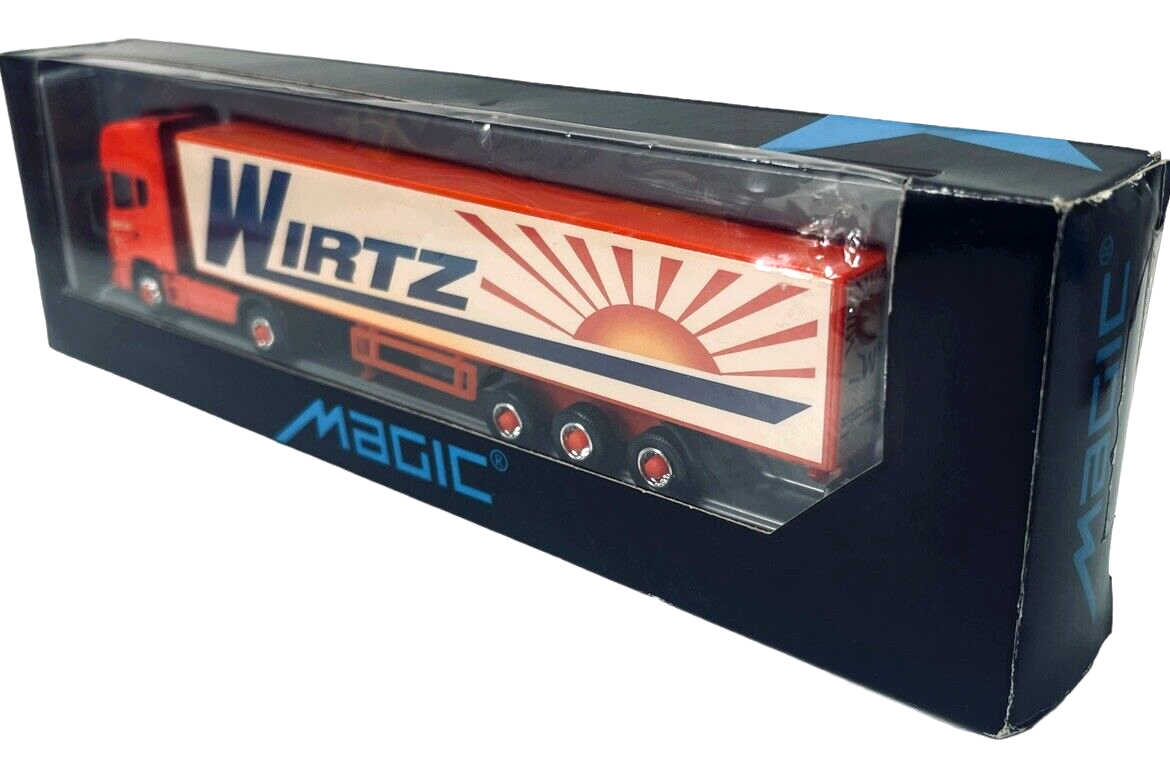 HERPA MAGIC SCANIA TRACTOR TRAILER TRUCK WIRTZ SPEDITION DIE-CAST SCALE 1:87