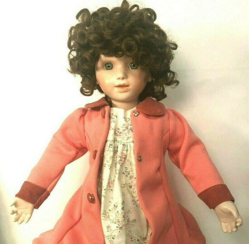 Ashton Drake 1990s Porcelain Doll 16''Tall No. 5475B w/Doll Stand~VINTAGE