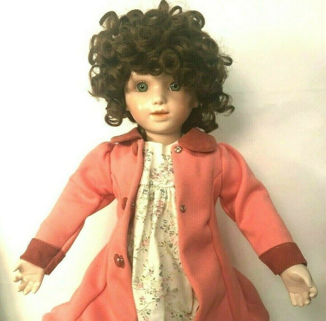 Ashton Drake 1990s Porcelain Doll 16''Tall No. 5475B w/Doll Stand~VINTAGE