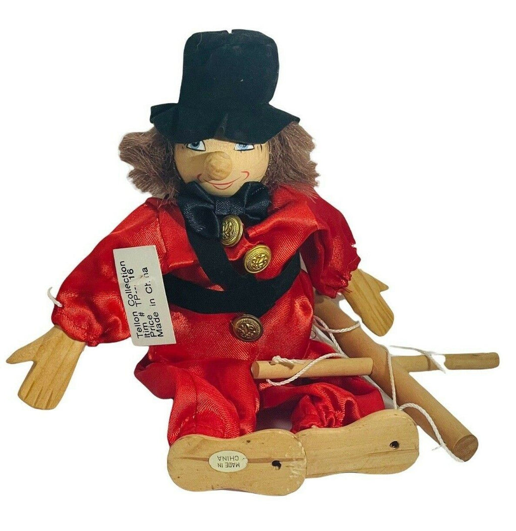 Marionette Wooden TELLON COLLECTION Item #TP-816 9"Tall "PREOWNED-VERY CONDITION