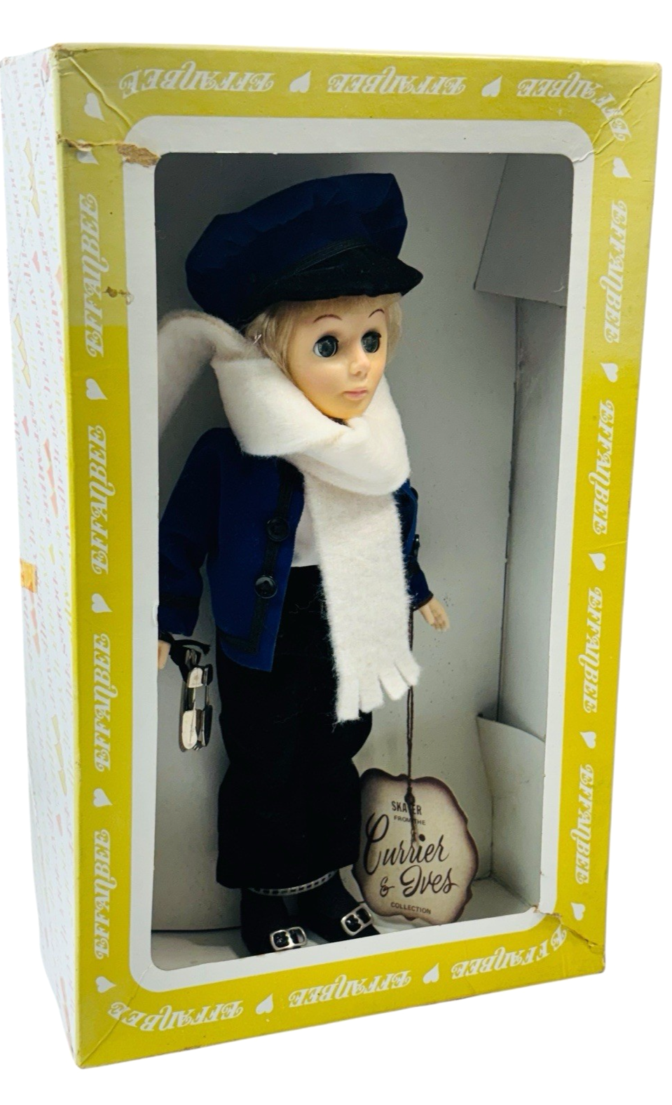 Effanbee Skater Doll from the Currier & Ives Collection #1251 Vintage 12"  D1