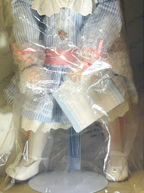 1991 The Hamilton Collection "REBECCA" 13.5" Porcelain Doll by Jennifer Esteban.