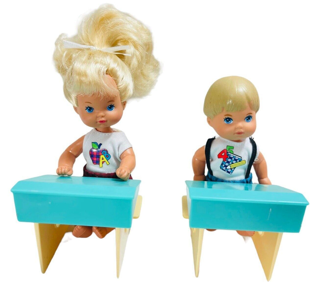 Mattel Teacher Barbie Doll 1966 & Kids 1976, w/Desk Set "VINTAGE SET"