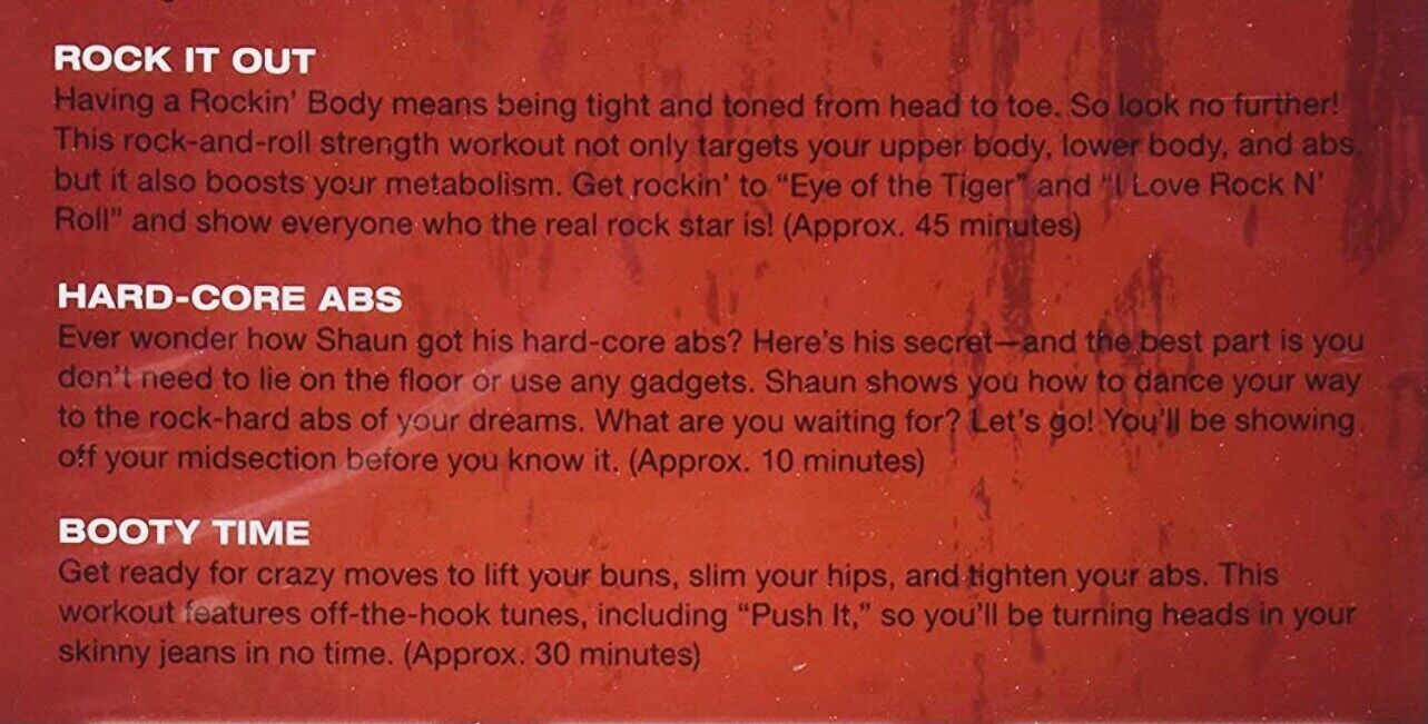 Rocky Body HARD CORE Workouts - ABS - BOOTY TIME" (3-DVDs) Rockin' NEW