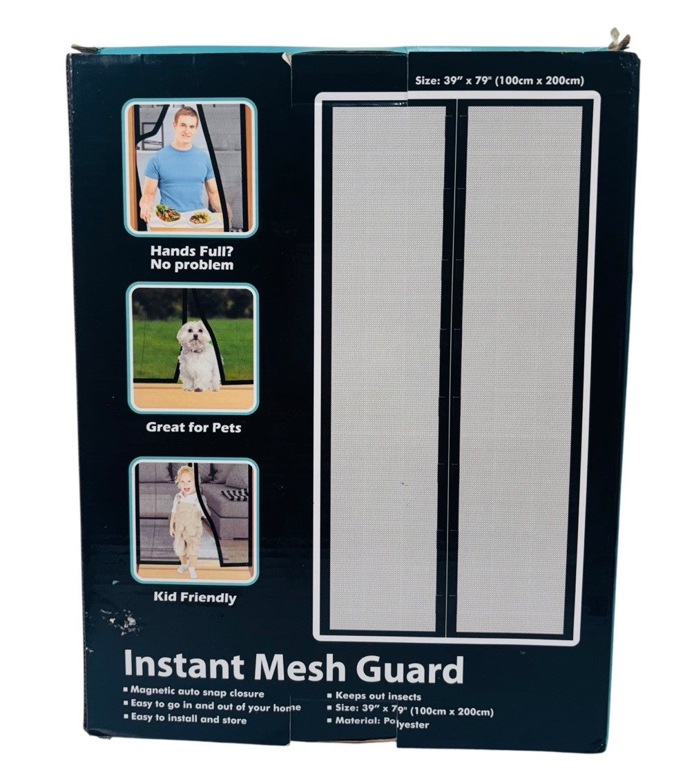 Instant Screen Total Vision Magnetic Closure 40" X 82.5" Keep Bugs Out BRAND NEW