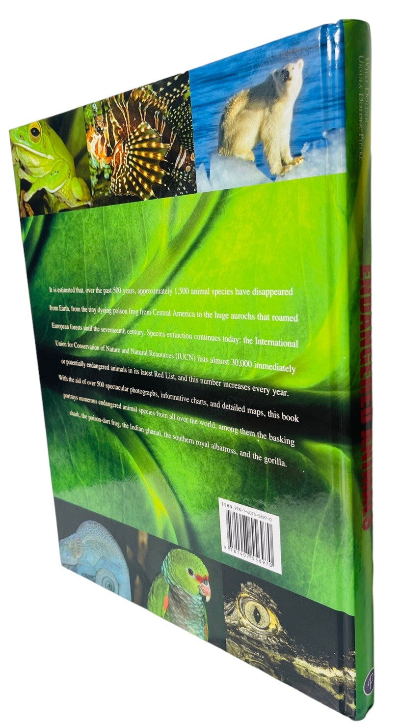 Endangered Animals, Threats to Their Habitats, COLOR PHOTOS~HARDCOVER BOOK~MINT