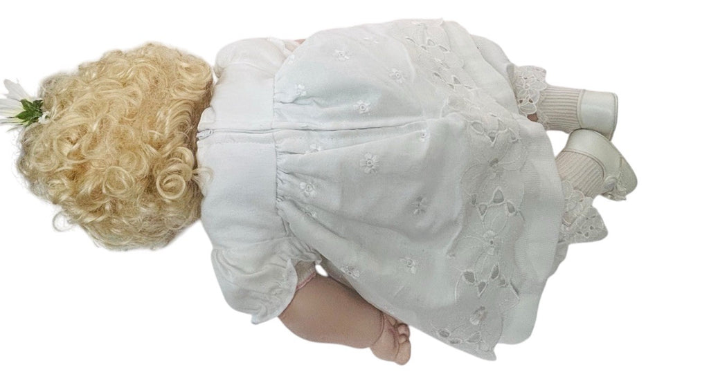 1988 Original Porcelain Doll Diasy ~Curly Blonde Hair ~ LifeLike ~ World Gallery