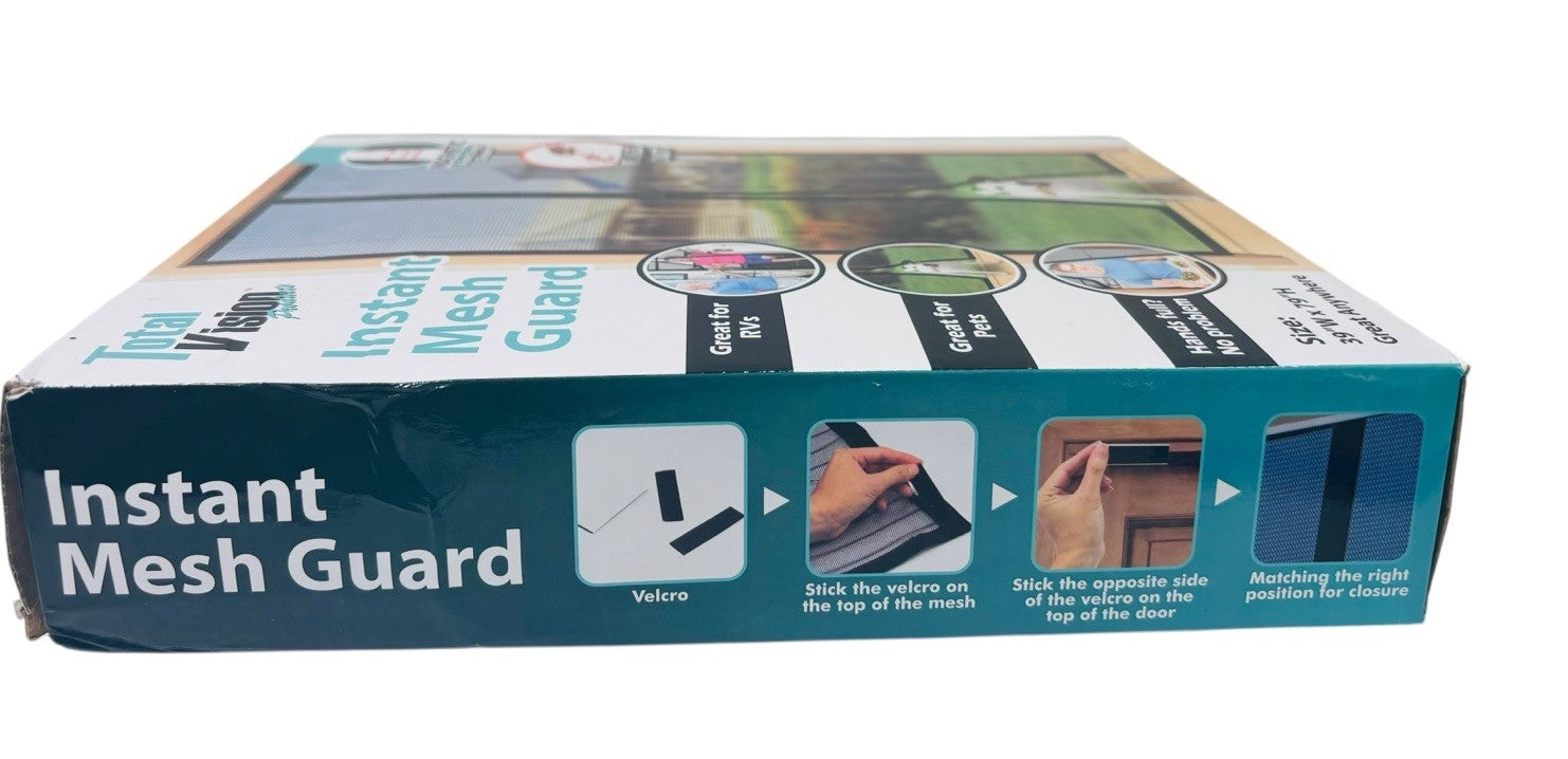 Instant Screen Total Vision Magnetic Closure 40" X 82.5" Keep Bugs Out BRAND NEW