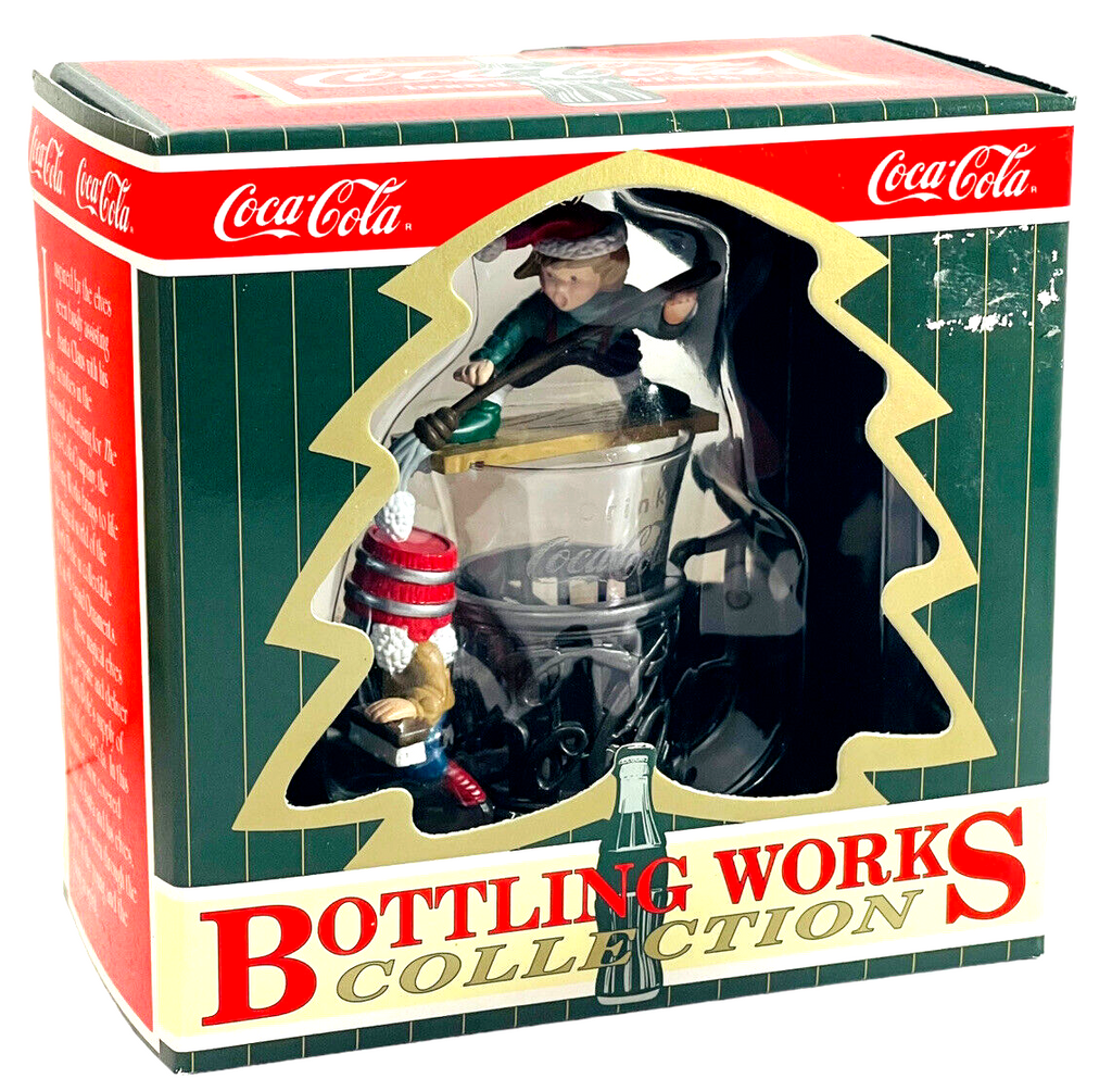 COLA-Coca Cola BOTTLING WORKS ELVES WORK TO DELIVER NORTHPOLE Ornament