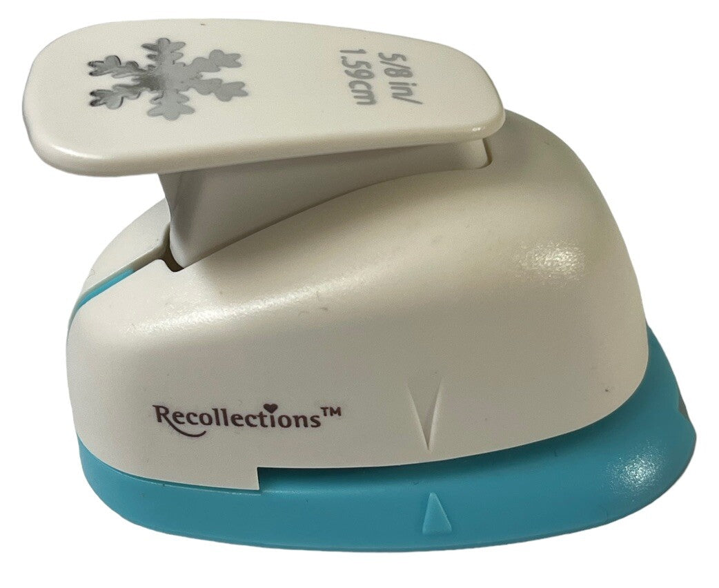 Snowflake Paper Punch Craft Winter Christmas Holiday 5/8" Recollections