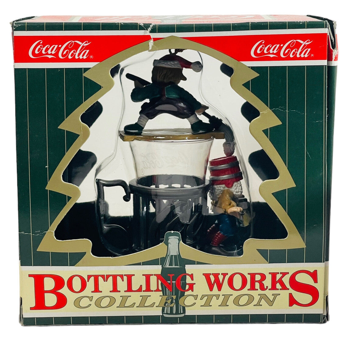 COLA-Coca Cola BOTTLING WORKS ELVES WORK TO DELIVER NORTHPOLE Ornament