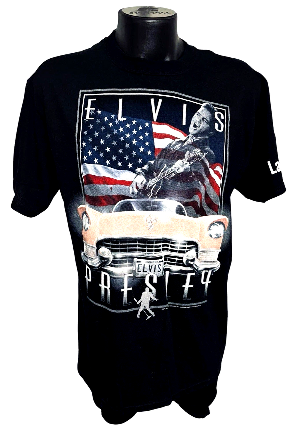 ELVIS PRESLEY T-SHIRT LAS VEGAS SIZE: XLARGE