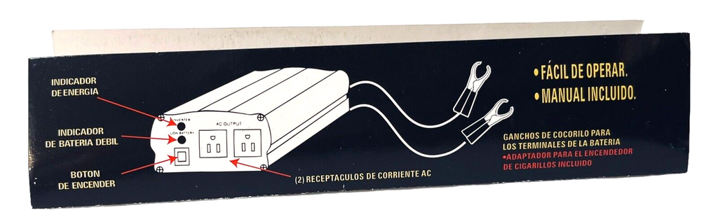 Inverter Travel Power HM300 300-Watt Dual 110V Output W/Manual Roadmaster