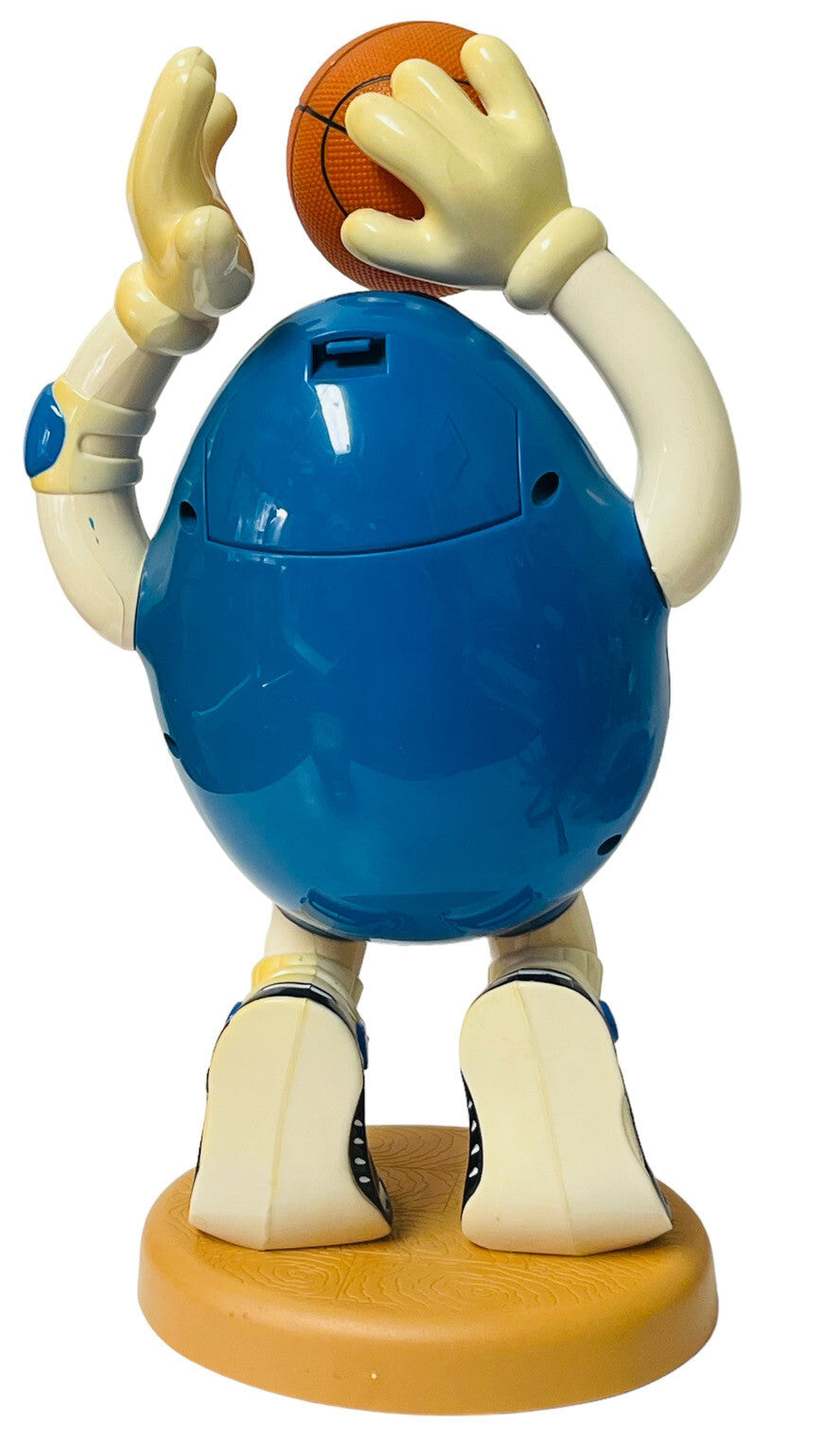M&M'S Collectible Blue Basketball Player Candy Dispenser ~ Official, VINTAGE