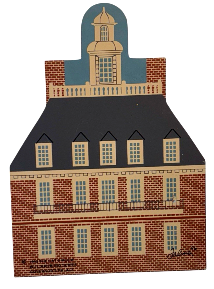 The Cat's Meow Wooden CLATON COUNTY COURTHOUSE 1890 ~ WILLIAMSBURG GOV PALACE 93