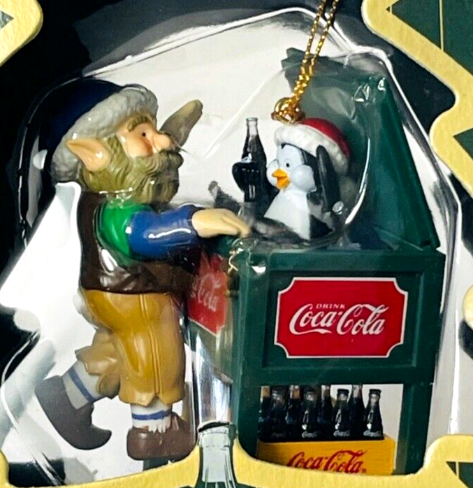 COLA-Coca Cola BOTTLING WORKS ELVES WORK TO DELIVER NORTHPOLE Ornament