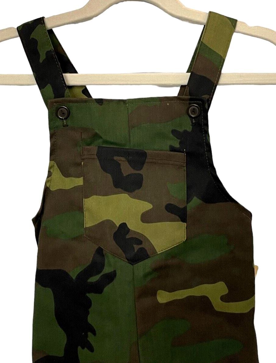 Camouflage Overalls w/Bib, CHILD Size 6 by; Young Commandos Made In USA "NEW"