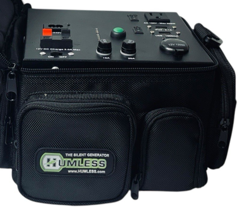 Humless Generator Model: RRLI110 With Connector Cords & Carrying Bag. NOT TESTED