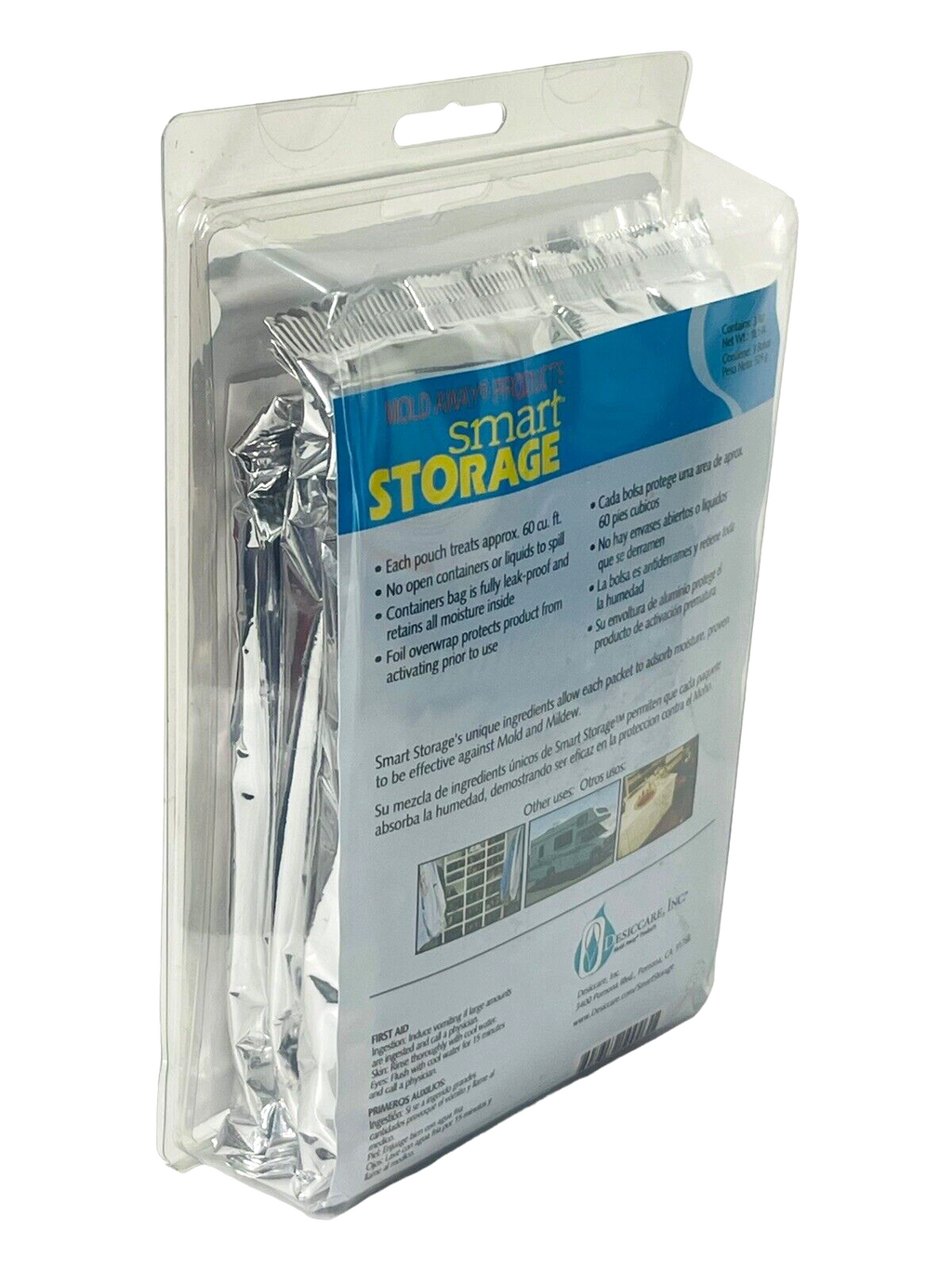 Moisture Odor Eliminator Foil Leakproof Bags (PACK OF 3) Smart Storage NEW.