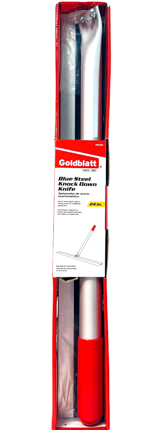 GOLDBLATT BLUE STEEL KNOK DOWN KNIFE 24" LIGHTWEIHT w/RED GRIP HANDLE, G0550.
