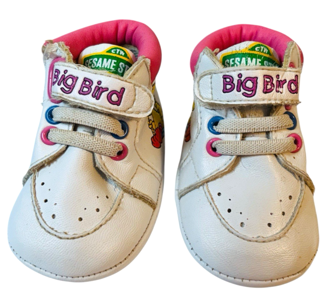 Lot of 2 Doll Baby Shoes ~ Black & Pink/White Sole, S: 0, L 4" X W 2" Preowned