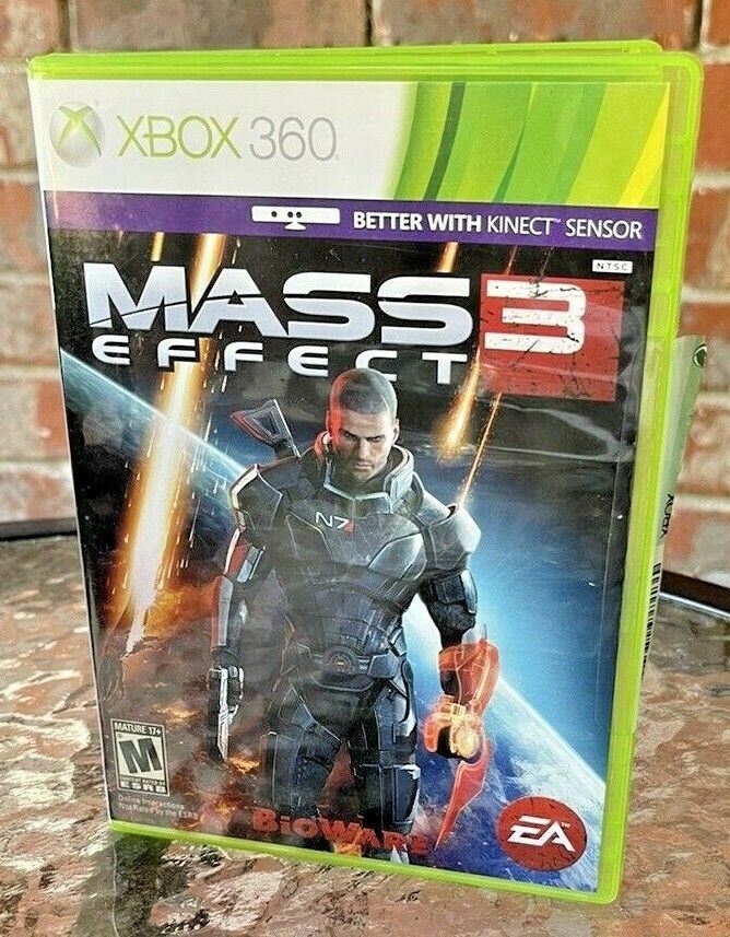 Mass Effect 3 Xbox 360, (Microsoft) "3 GAME DISCS" 2012 "EXCELLENT CONDITION"