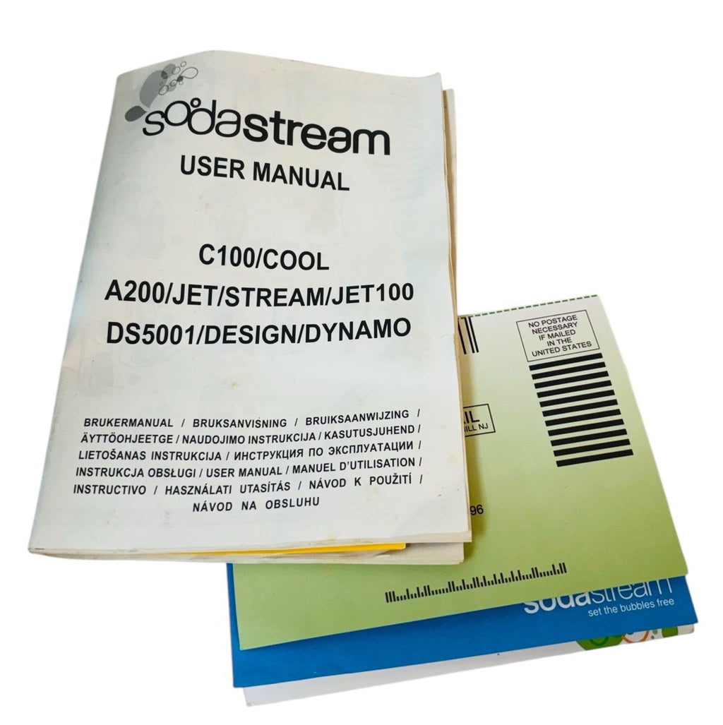 Sodastream Soda Maker Model A200 Black, Includes Starter Kit, with Bottles.