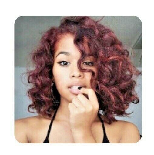 BRAND NEW 2-Tone Ombre Wig 12” (Black & Wine Red) Temperature Fiber Synthetic