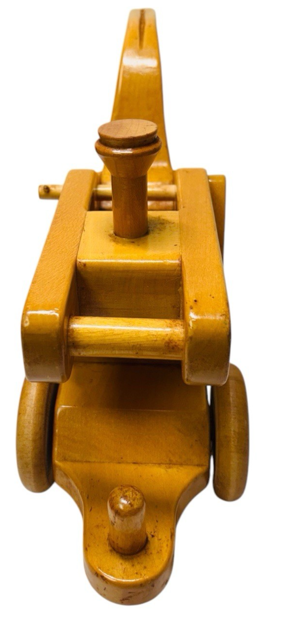 Handmade Oak Wooden Crane Trian Toy L 13'' X H 8'' X W 4'' Weight 2 lbs. By AFD