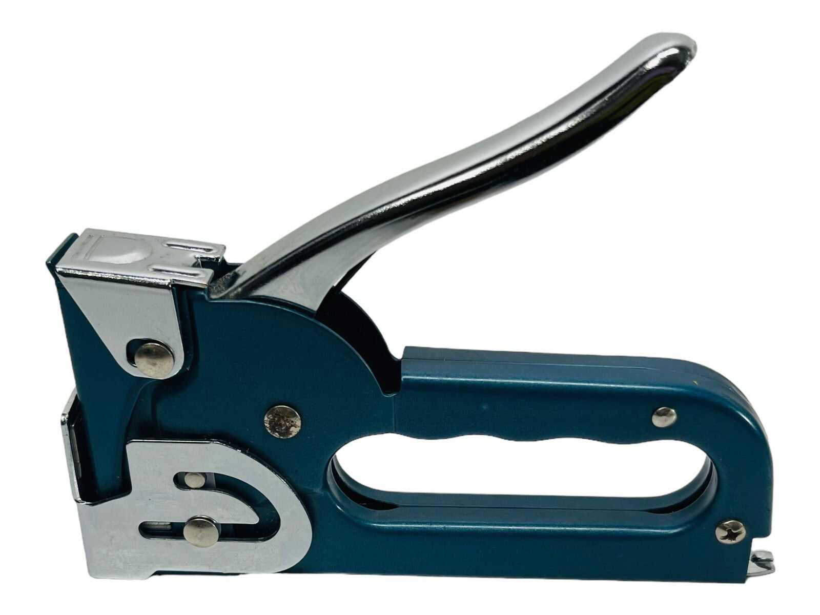 Heavy Duty Staple Gun Blue w/Original Spring - Vintage