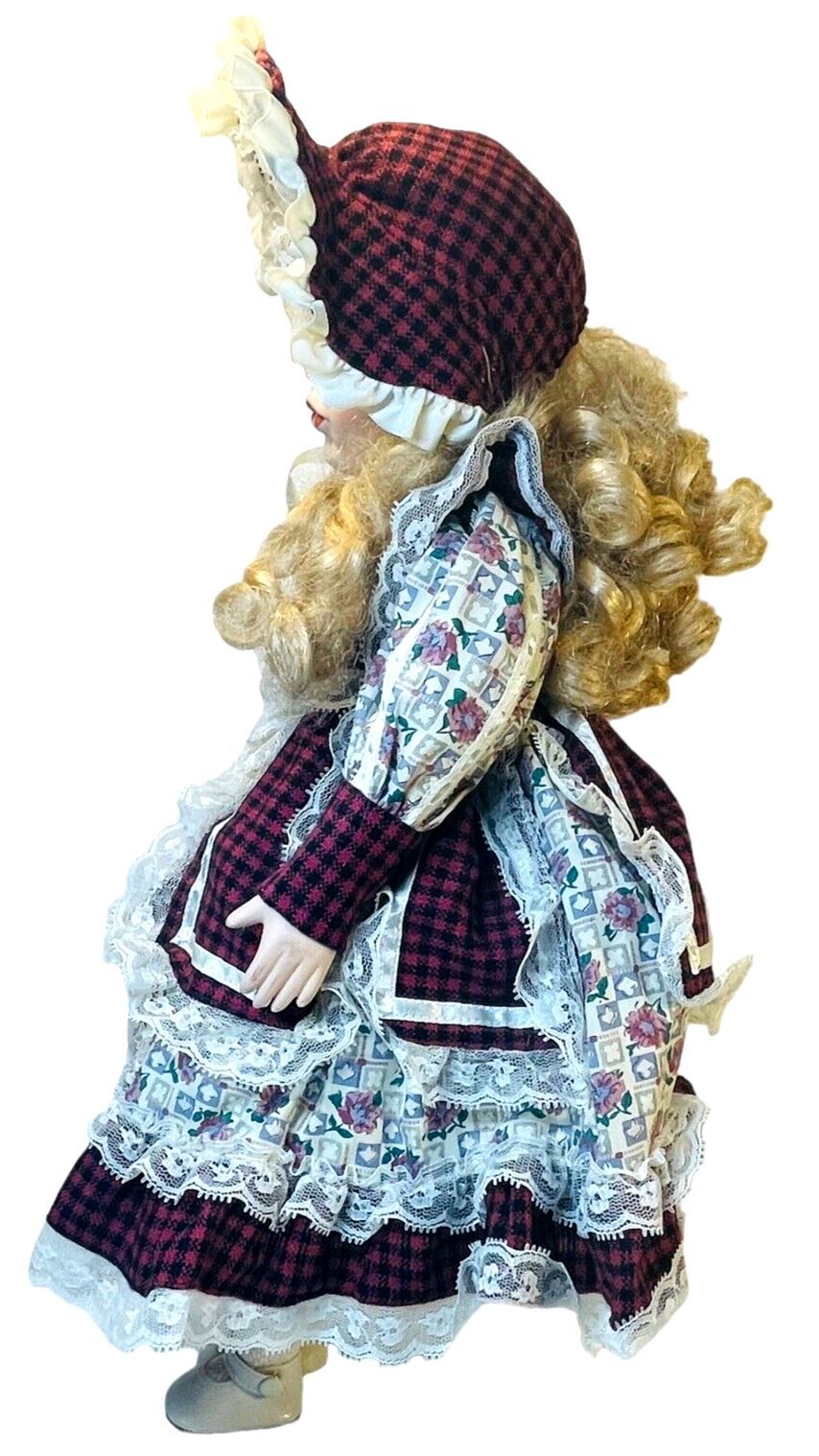 Porcelain Blonde Doll 19 Inch - Weigh 1.12lbs.
