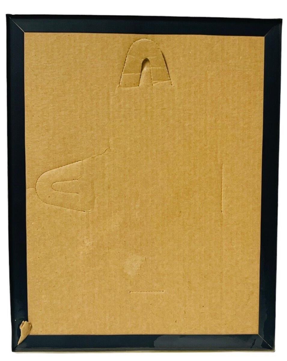 VINTADGE Guardian Angel Picture Art in Gold Frame-Black Matting 8 X 10.