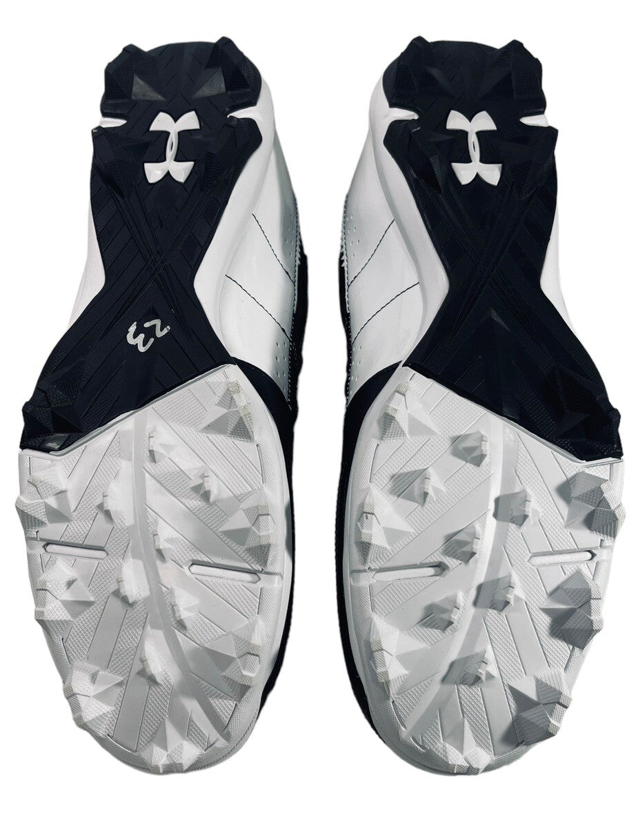 Black Under Armour Baseball Cleats Mens Sz. 14 Mid RM Shoes -Harper 3025587-001