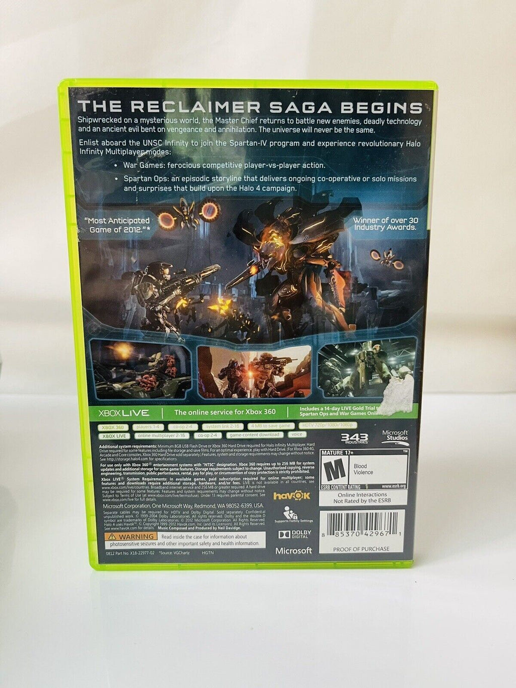 Xbox 360 Halo-4 (2-Game Discs) 2012 EXCELLENT CONDITIOKIDDIN {IN OROGINAL CASE}