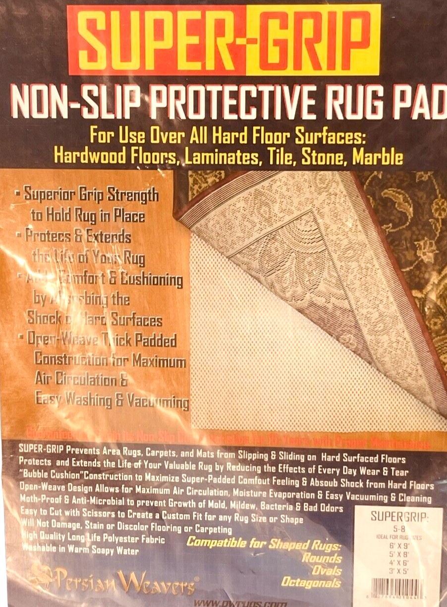 Rug Protective Pad Super-Grip Non-Slip 59.5in X 82.68in /150x210cm "NEW-SEALED"