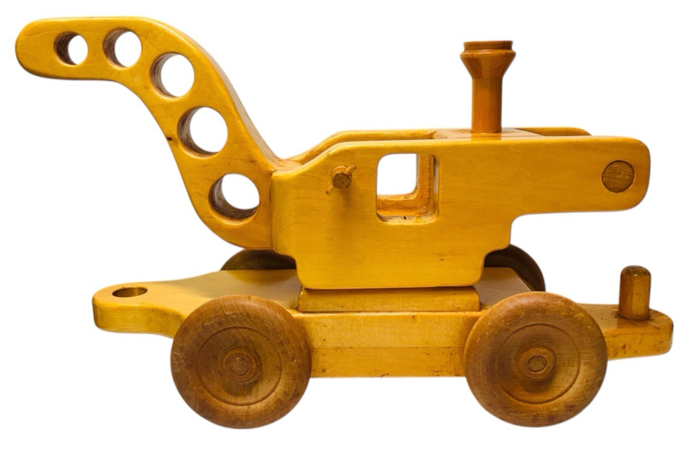 Handmade Oak Wooden Crane Trian Toy L 13'' X H 8'' X W 4'' Weight 2 lbs. By AFD
