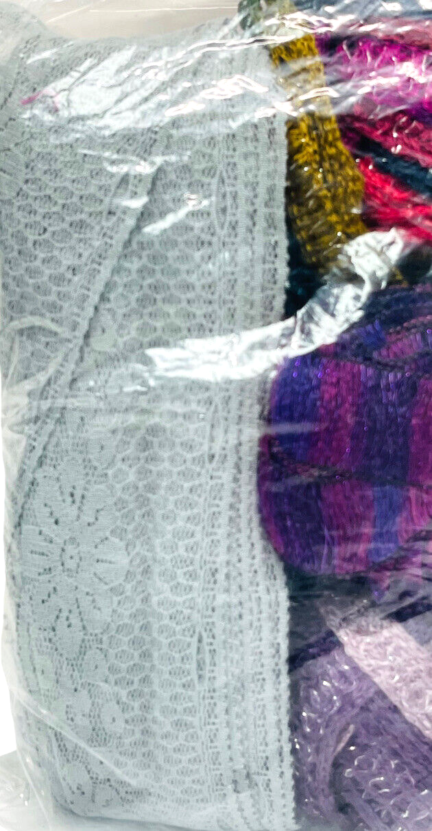 100% Mix Fibers Yarn Make 5-Scarves Net Weight 16 Oz. Fashion Pack