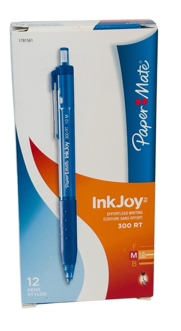 NEW Paper Mate InkJoy 300 RT Retractable Pens, Medium Point 1.0mm Translucent B