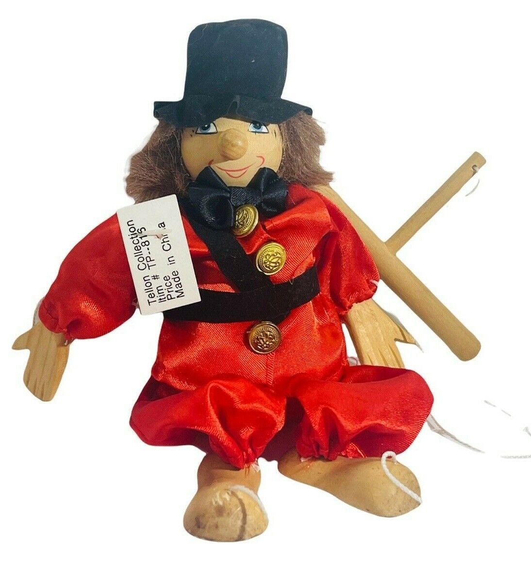 Marionette Wooden TELLON COLLECTION Item #TP-816 9"Tall "PREOWNED-VERY CONDITION
