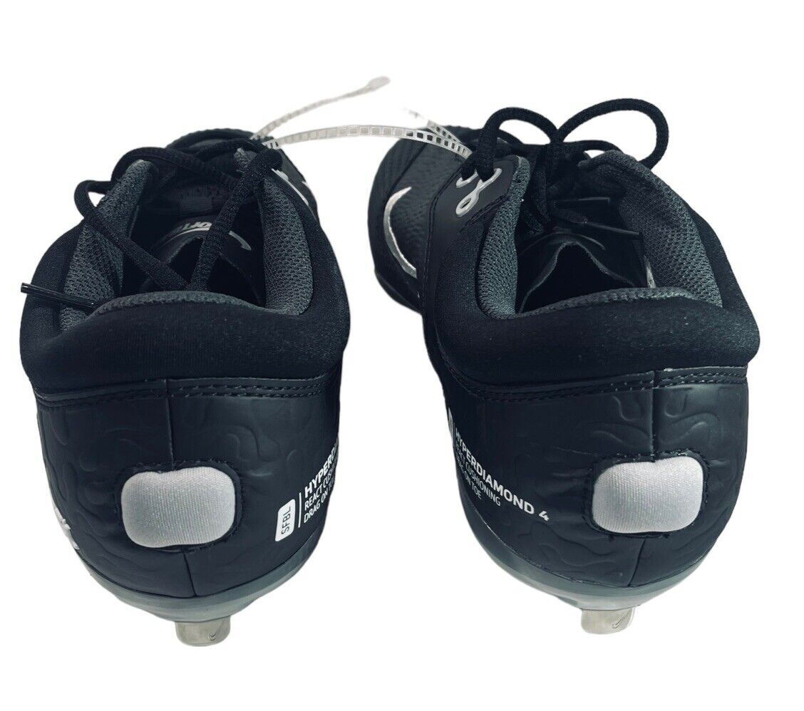 NIKE Softball Metal Cleats Wmn's Size 10 SFBL Hyperdiamond 4 React, CZ5917-010|