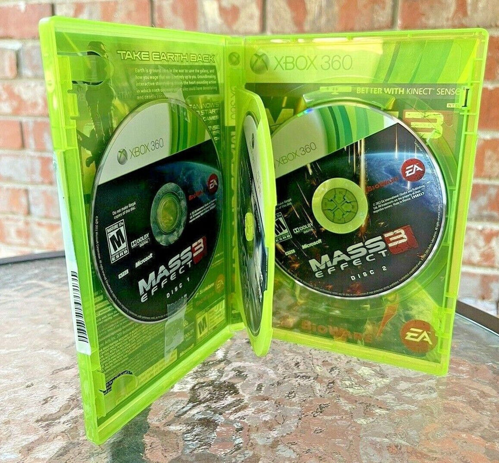 Mass Effect 3 Xbox 360, (Microsoft) "3 GAME DISCS" 2012 "EXCELLENT CONDITION"