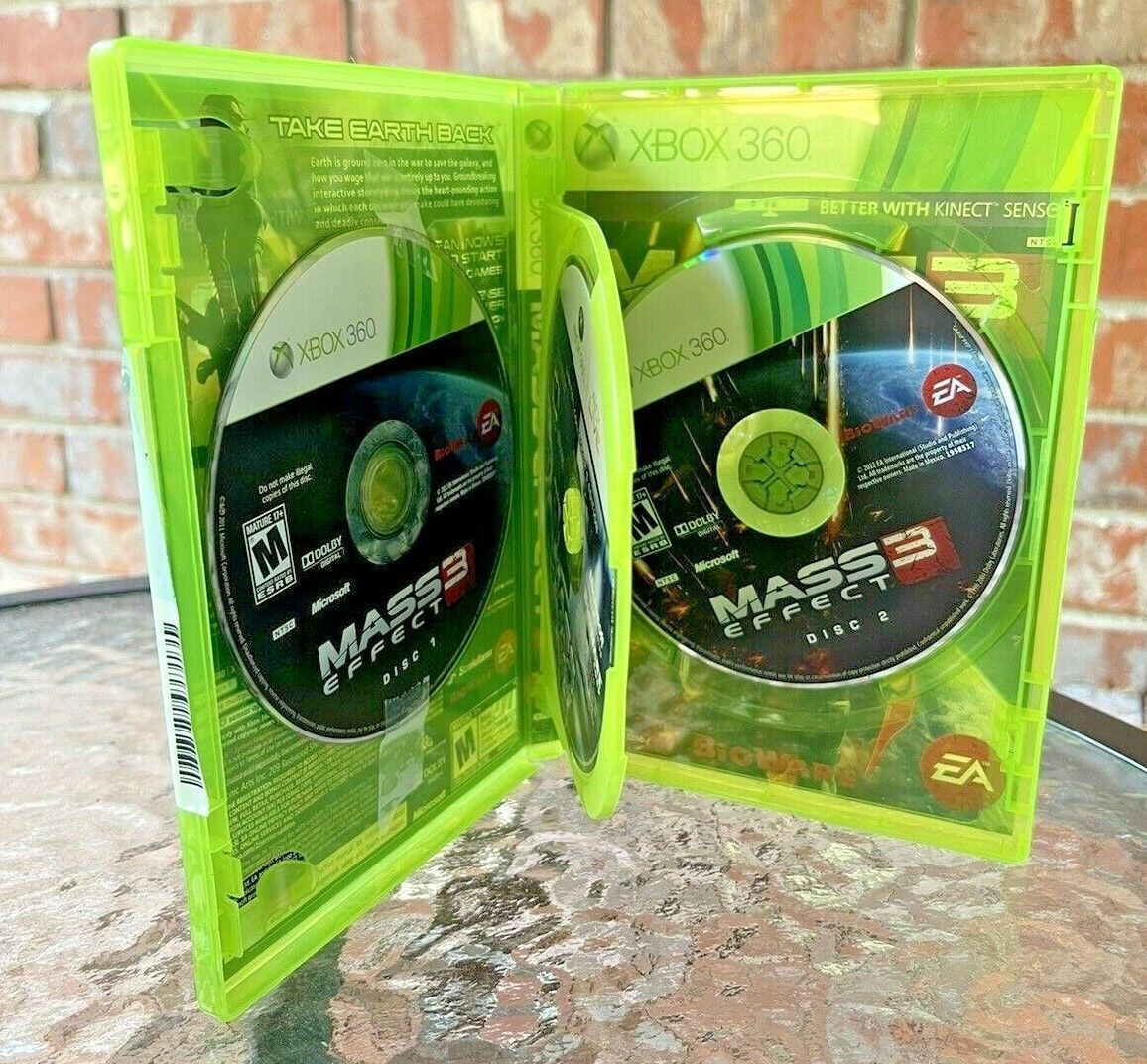 Mass Effect 3 Xbox 360, (Microsoft) "3 GAME DISCS" 2012 "EXCELLENT CONDITION"